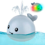 Jouet de bain baleine lumineuse à jets d'eau pour enfant