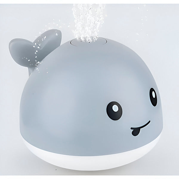 Jouet de bain baleine lumineuse à jets d'eau pour enfant