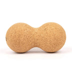 Balle de massage double en liège, forme cacahuète, 16 x 8 cm