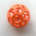 Balle de reniflement pour chien à picots, avec ou sans cloche, orange sans cloche