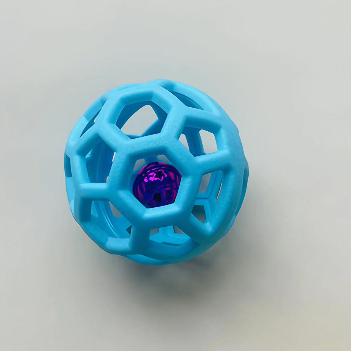 Balle de reniflement pour chien à picots, avec ou sans cloche, bleu avec cloche