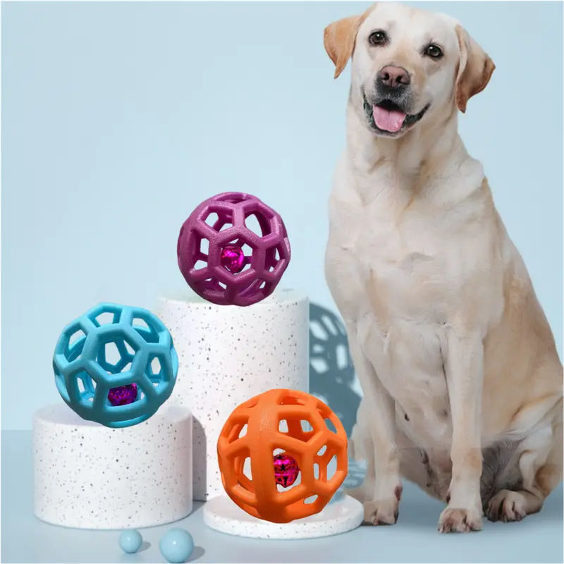 Balle de reniflement pour chien à picots, avec ou sans cloche