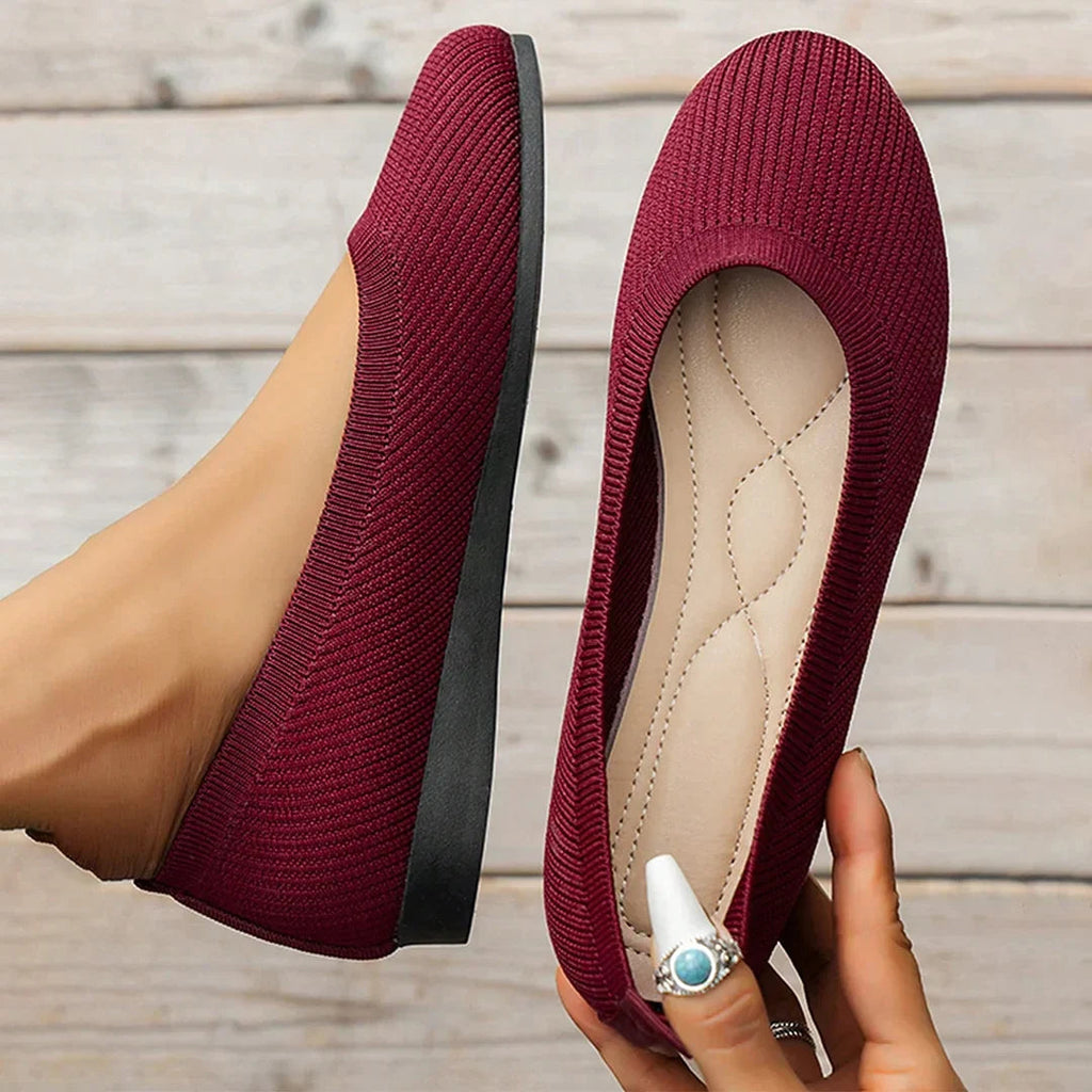 Ballerines femme antidérapantes à semelle intérieure ergonomique