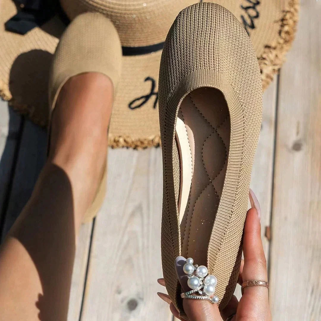 Ballerines femme antidérapantes à semelle intérieure ergonomique