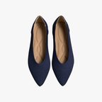 Ballerines femme à bout pointu, semelle souple, du 35 au 43, bleu