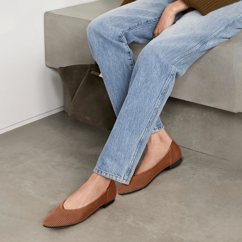 Ballerines femme à bout pointu, semelle souple, du 35 au 43
