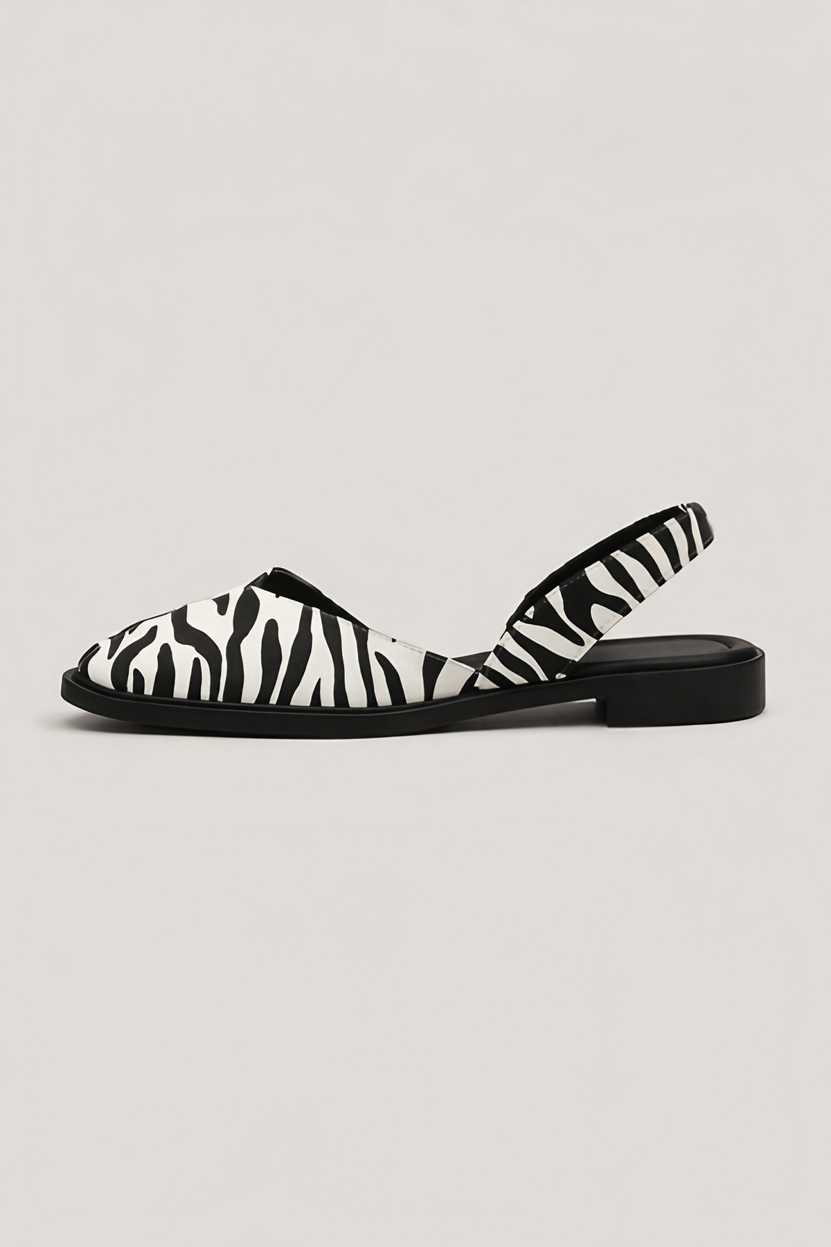 Ballerines femme à imprimé animal, bout ouvert, du 36 au 41