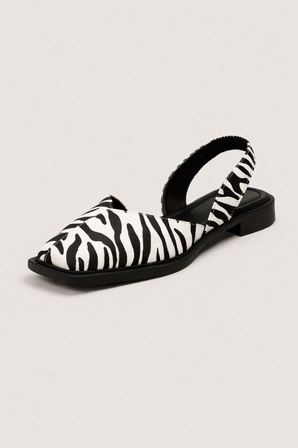 Ballerines femme à imprimé animal, bout ouvert, du 36 au 41