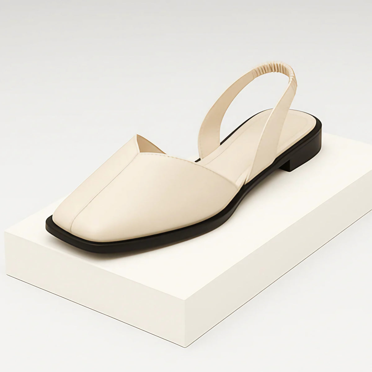 Ballerines femme à imprimé animal, bout ouvert, du 36 au 41, beige