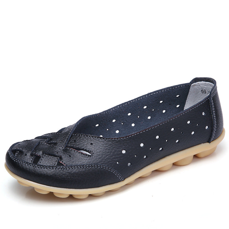 Ballerines confortables femme, semelle épaisse de 4 cm