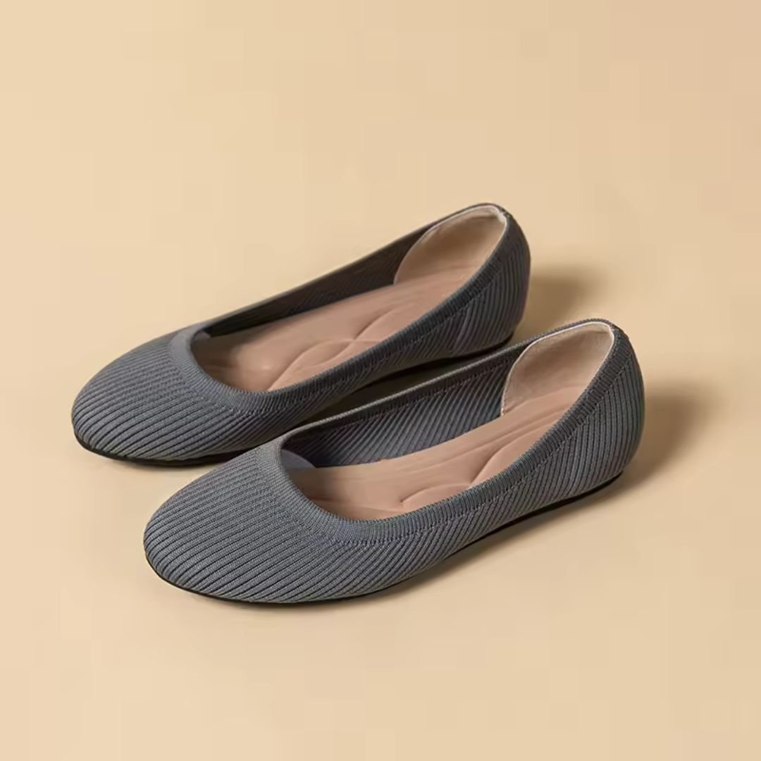 Ballerines orthopédiques femme, semelle ergonomique, neuf coloris, gris
