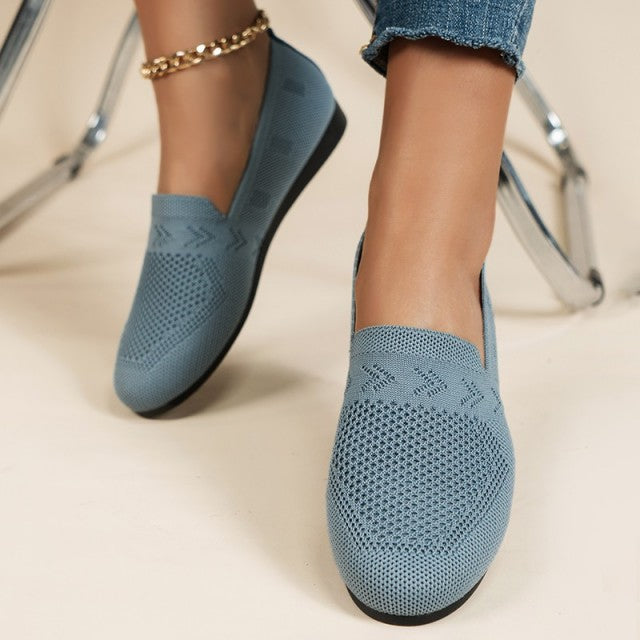 Ballerines femme légères et aérées, quatre coloris, du 36 au 43, bleu