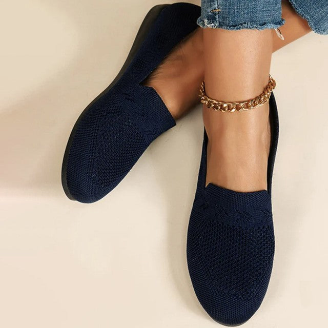 Ballerines femme légères et aérées, quatre coloris, du 36 au 43, bleu marine