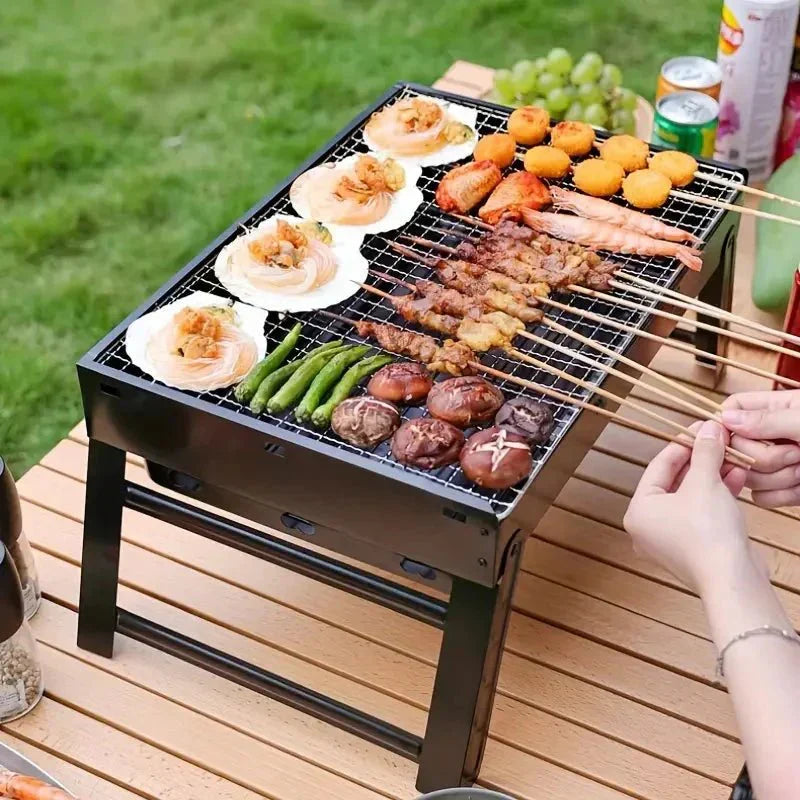 Barbecue de table pliable au charbon, 35 x 27 x 20 cm