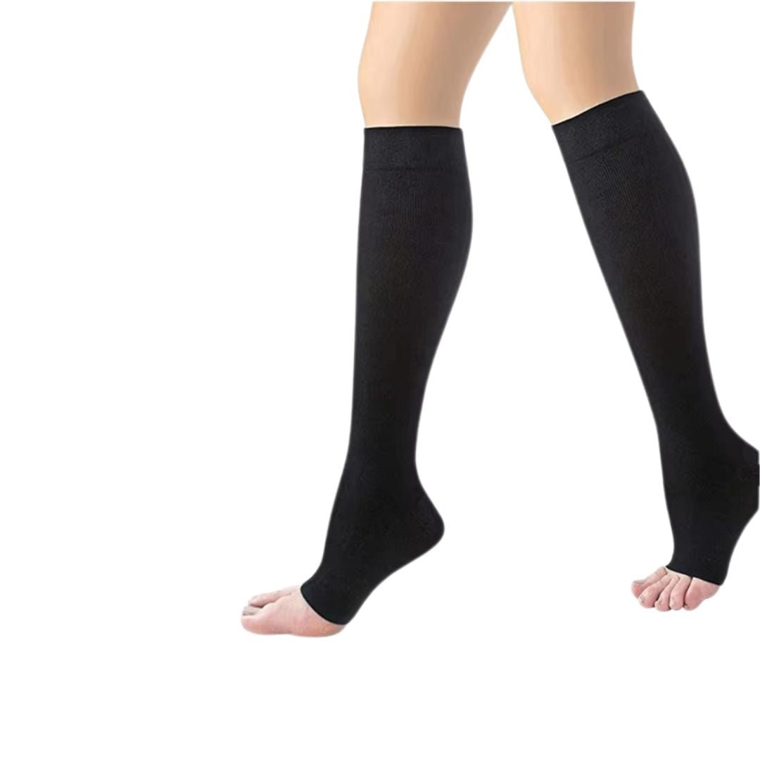 Bas de compression courts, classe 1 ou 2, noir ou naturel