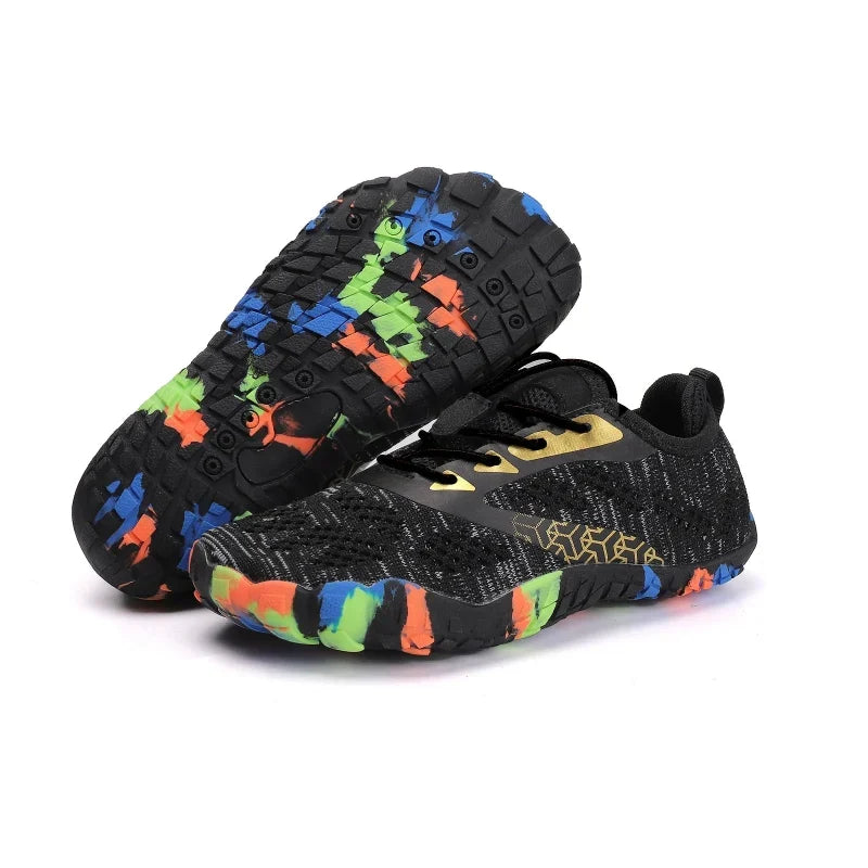 Chaussures aquatiques enfant à semelle drainante, du 24 au 35, noir