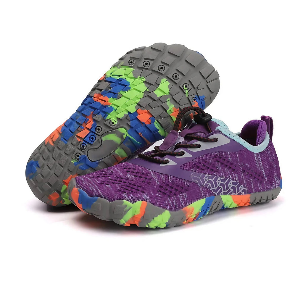 Chaussures aquatiques enfant à semelle drainante, du 24 au 35, violet