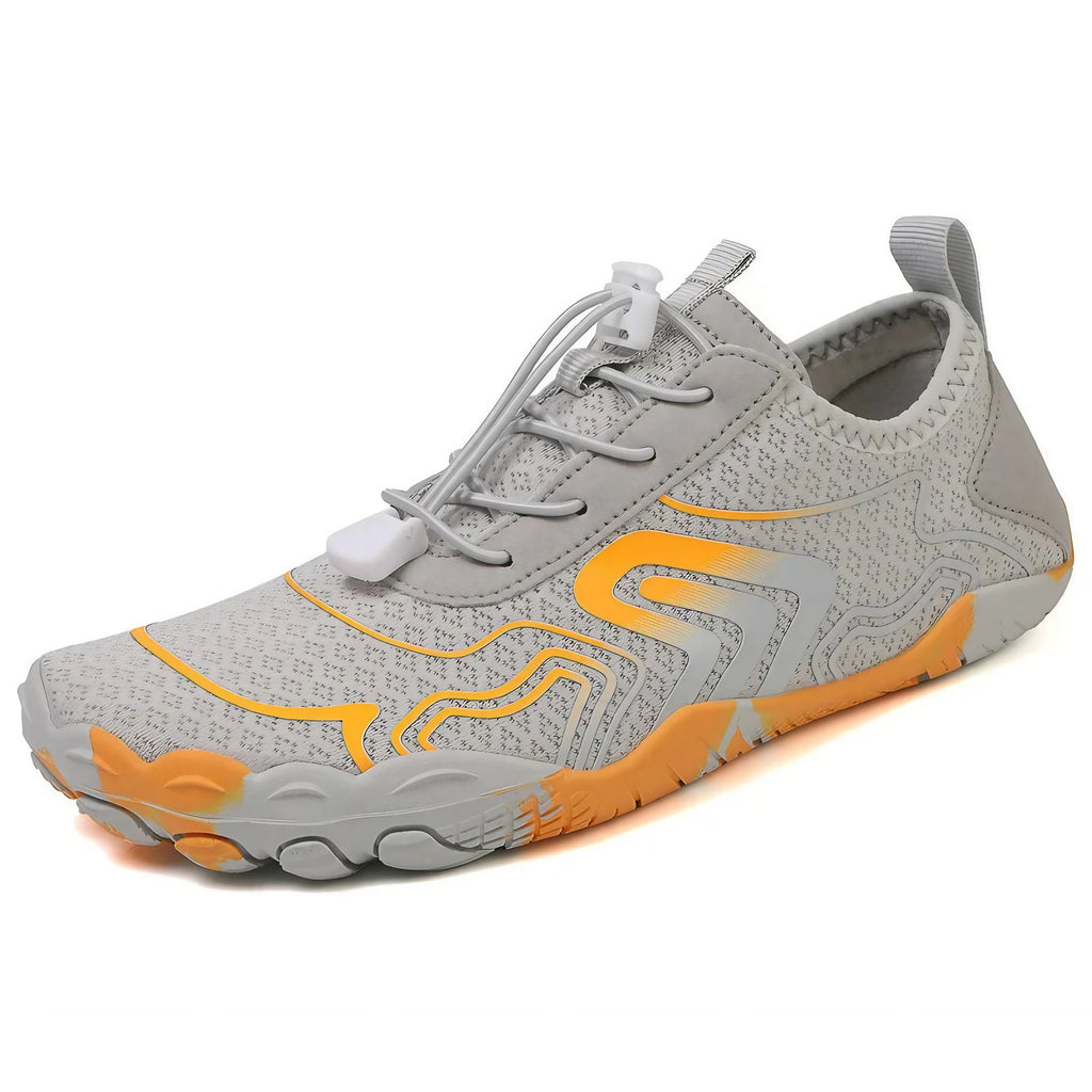 Chaussures aquatiques pieds nus mixtes, séchage rapide, gris
