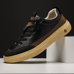 Baskets de ville homme à lacets, talon renforcé, trois coloris, noir