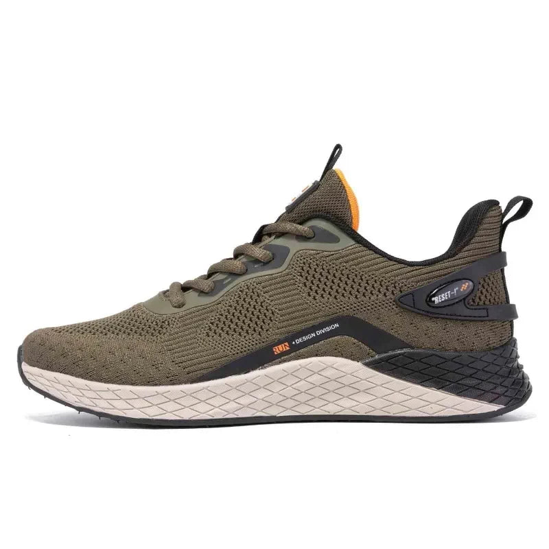 Baskets de course homme légères, semelle EVA, du 41 au 46, vert