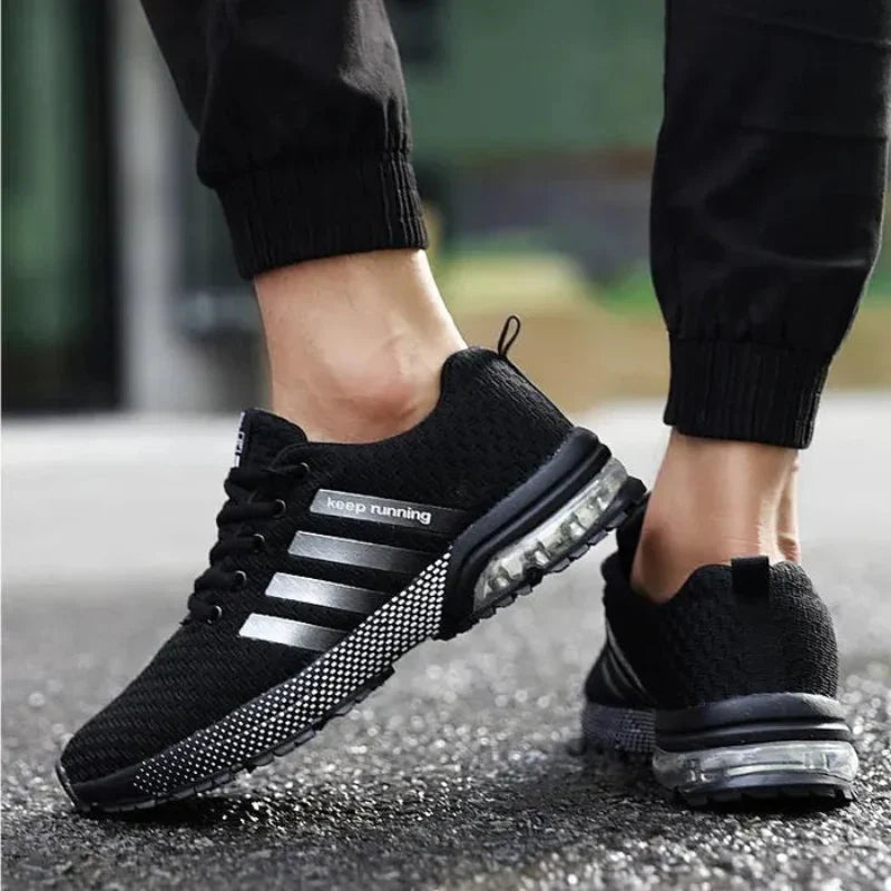 Chaussures de running mixtes en maille, semelle en caoutchouc