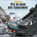 Baskets de sécurité mixtes, embout acier et serrage rotatif