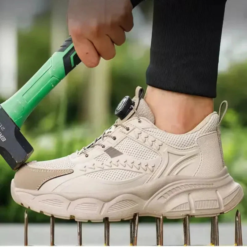 Baskets de sécurité mixtes, embout en acier, serrage à molette
