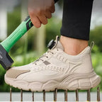 Baskets de sécurité mixtes, embout en acier, serrage à molette