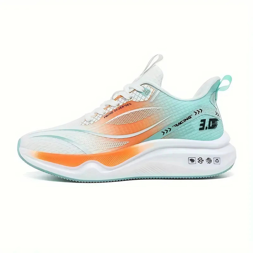 Baskets de sport homme légères et aérées, semelle souple, orange
