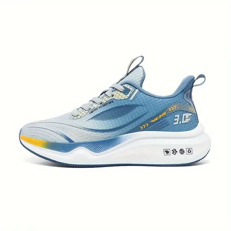 Baskets de sport homme légères et aérées, semelle souple, bleu