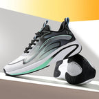 Baskets de sport mixtes, tige en maille, semelle EVA amortissante, gris