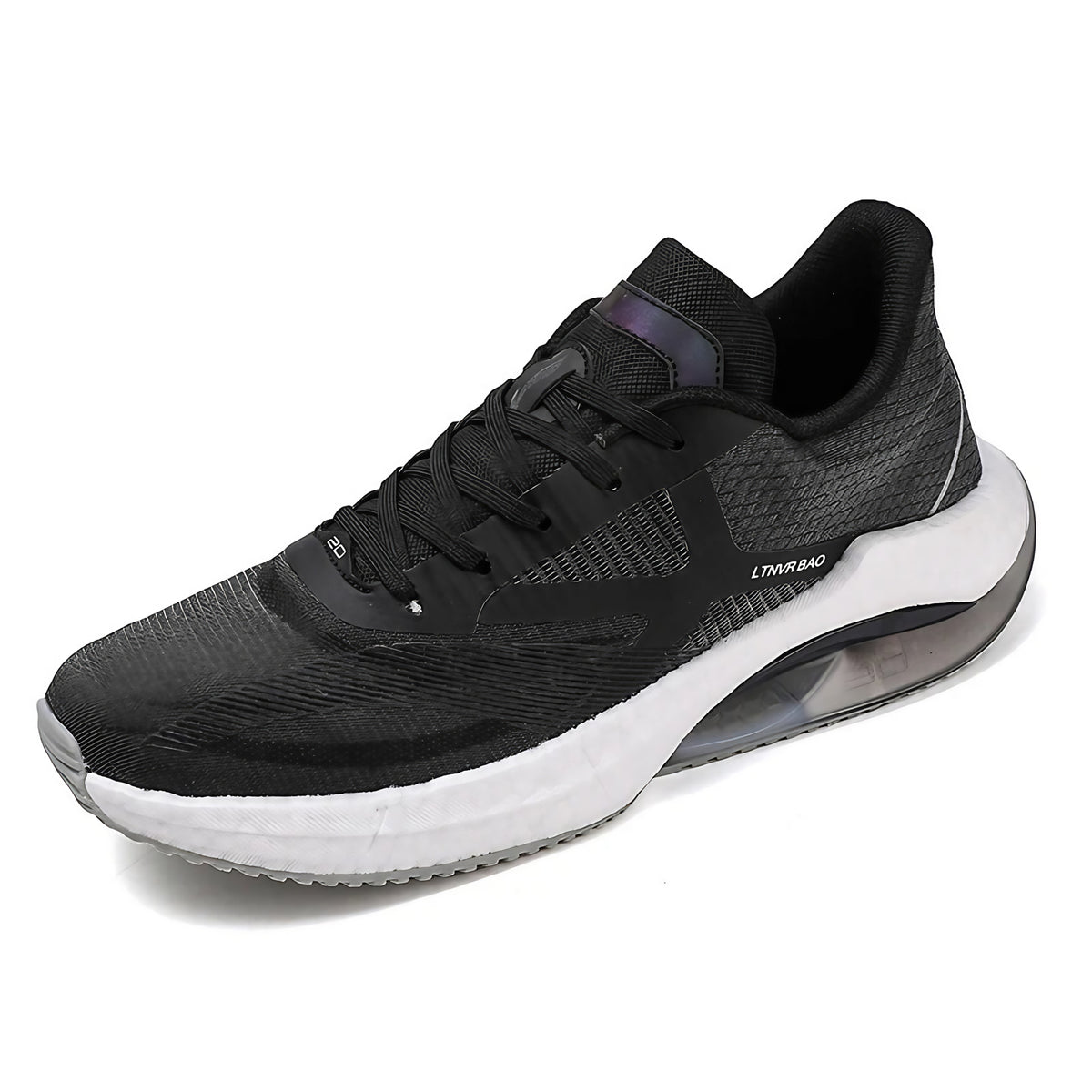Baskets de sport mixtes en maille, semelle EVA et caoutchouc, noir