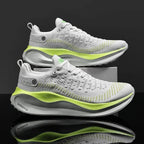 Baskets de sport mixtes pour la course, la marche et le fitness, blanc