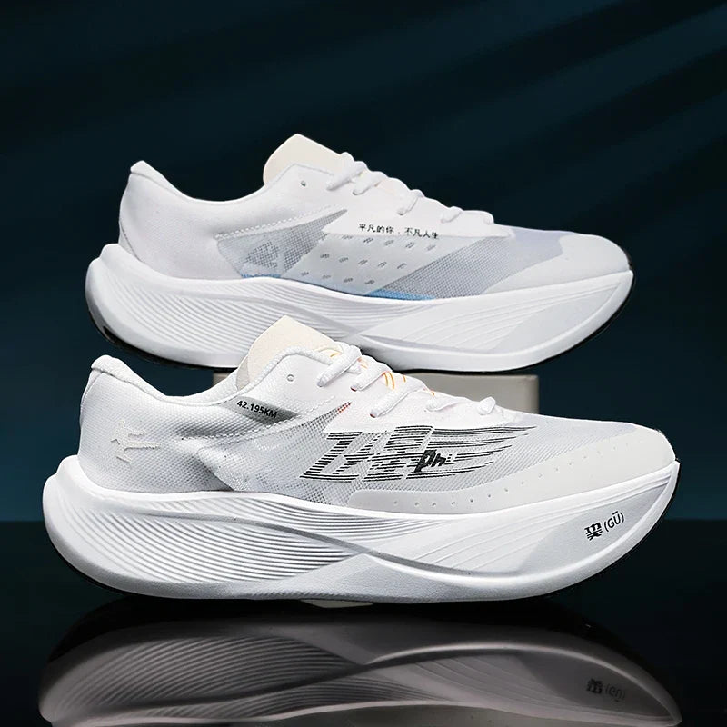 Baskets de sport mixtes en mesh, semelle amortissante, 36 au 44, blanc