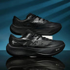 Baskets de sport mixtes en mesh, semelle amortissante, 36 au 44, noir