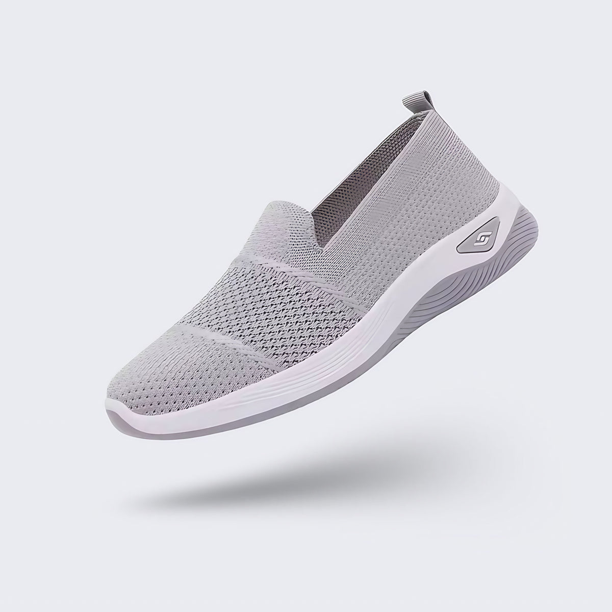 Baskets orthopédiques femme, semelle amortissante, cinq coloris, gris