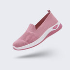 Baskets orthopédiques femme, semelle amortissante, cinq coloris, rose