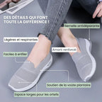 Baskets orthopédiques femme, semelle amortissante, cinq coloris
