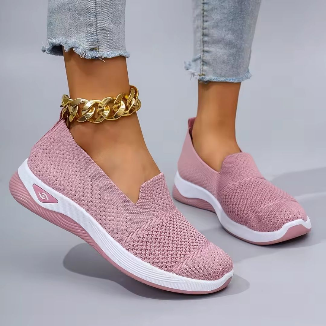 Baskets orthopédiques femme, semelle amortissante, cinq coloris