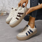 Baskets femme confortables, coloris bleu ou marron, du 36 au 42
