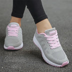 Baskets femme légères à empiècements mesh, quatre coloris