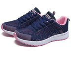 Baskets femme légères à empiècements mesh, quatre coloris, violet