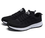 Baskets femme légères à empiècements mesh, quatre coloris, noir
