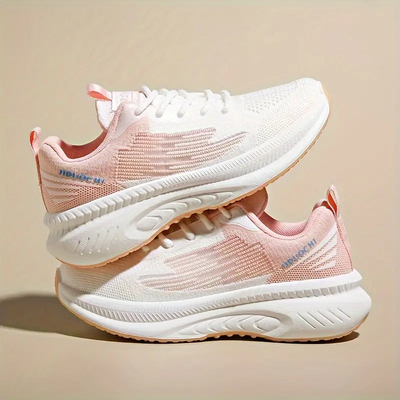 Baskets orthopédiques femme roses, semelle intérieure anatomique