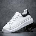 Baskets homme à semelle épaisse, blanc ou noir et blanc, noir et blanc