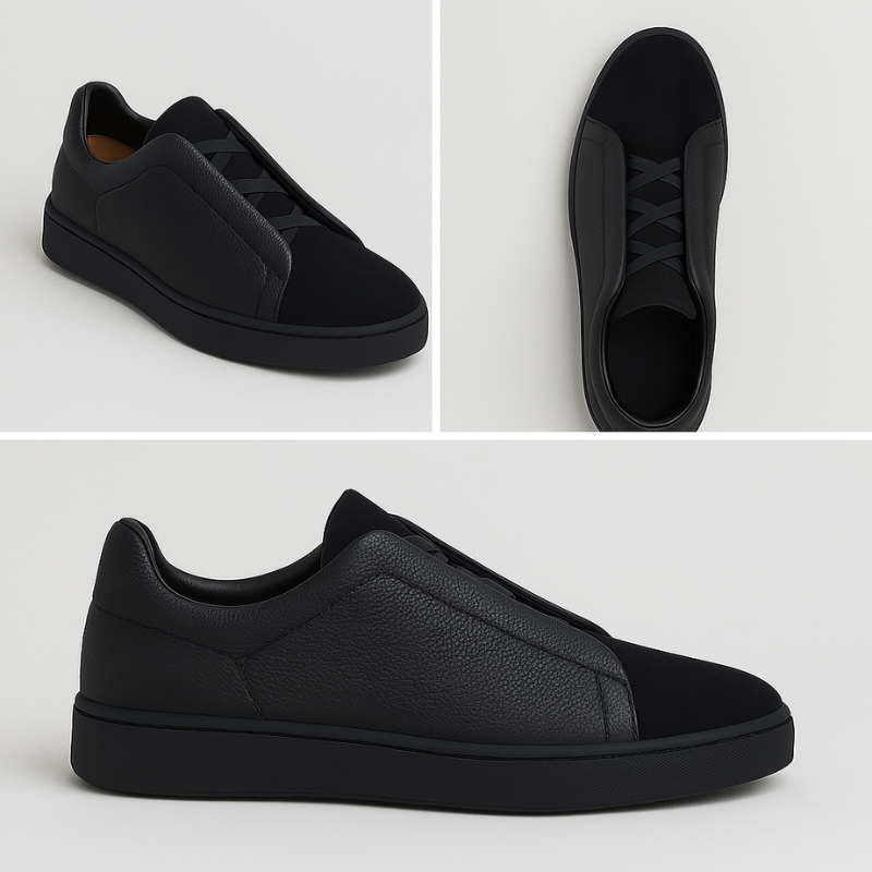 Baskets homme de ville légères, ligne épurée, trois coloris