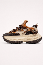 Baskets homme à semelle épaisse et lacets larges, tige basse