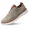 Baskets homme de ville, semelle amortissante, demi-pointures, marron