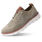 Baskets homme de ville, semelle amortissante, demi-pointures, marron