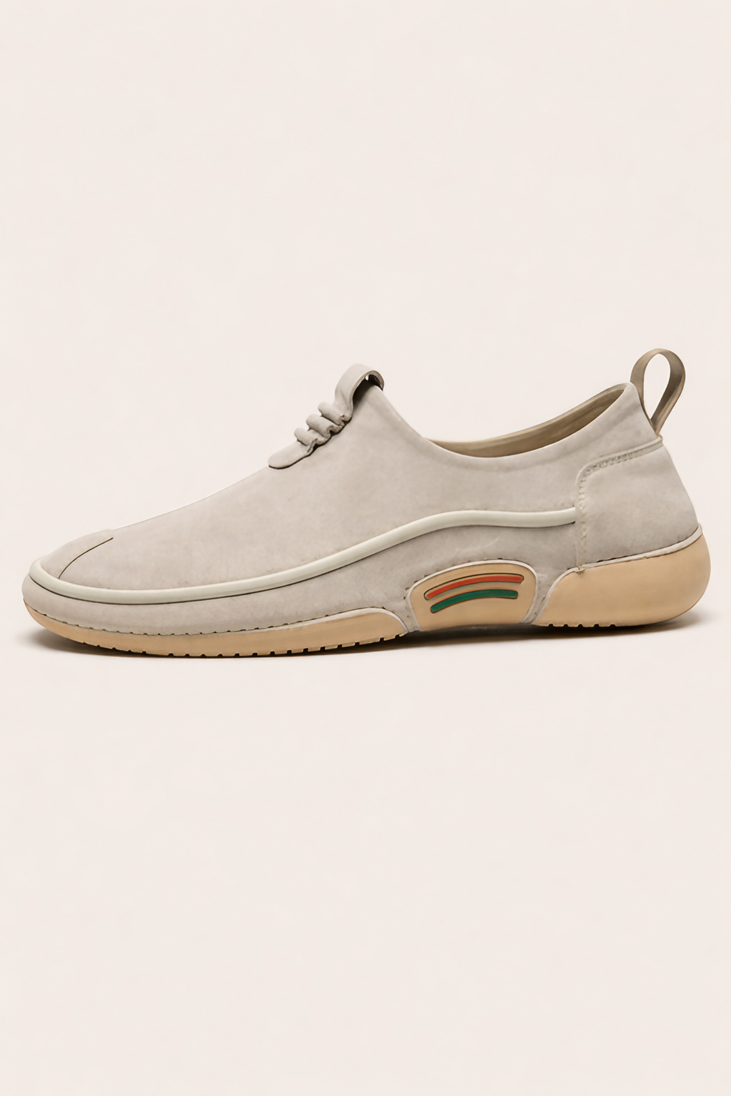 Baskets homme légères sans lacets, à enfiler, kaki ou gris